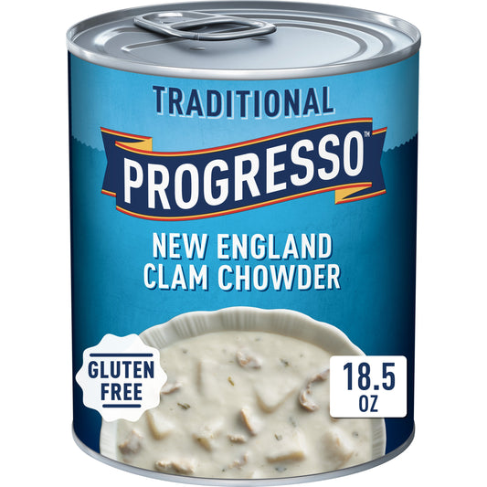 Traditional Soup "England Clam Chowder"-12x18.50oz Progresso