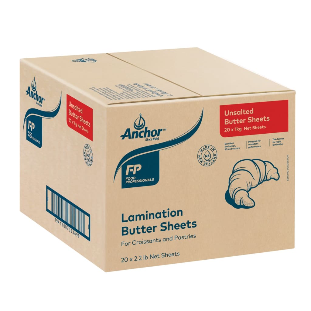 Anchor Unsalted Buttersheet 20x1kg - LimSiangHuat